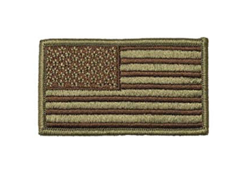 U.S. Air Force Regulation OCP Spice Brown Flag Patch with hook (ea)
