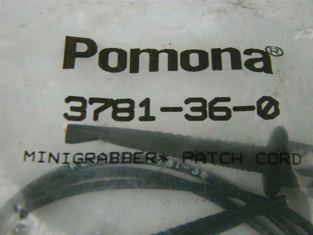 Pomona Mini Grabber Patch Cord 3781-36-0