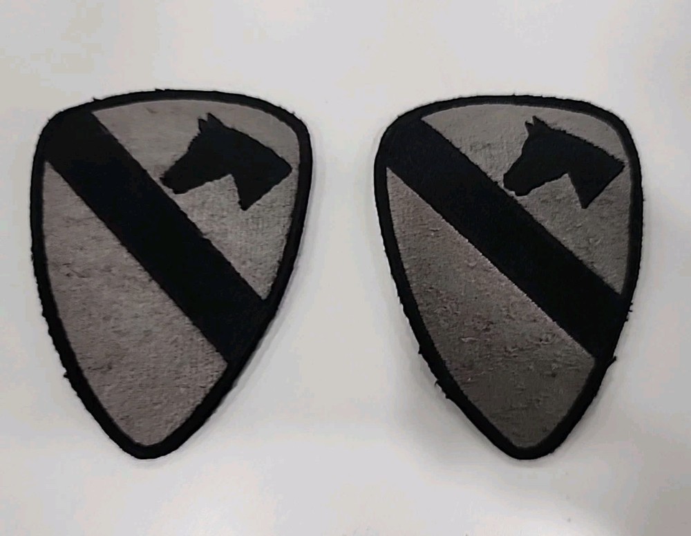 Lot Of 2! U.S. ARMY - 1ST CAVALRY DIVISION / ACU UNIT PATCH HOOK & LOOP
