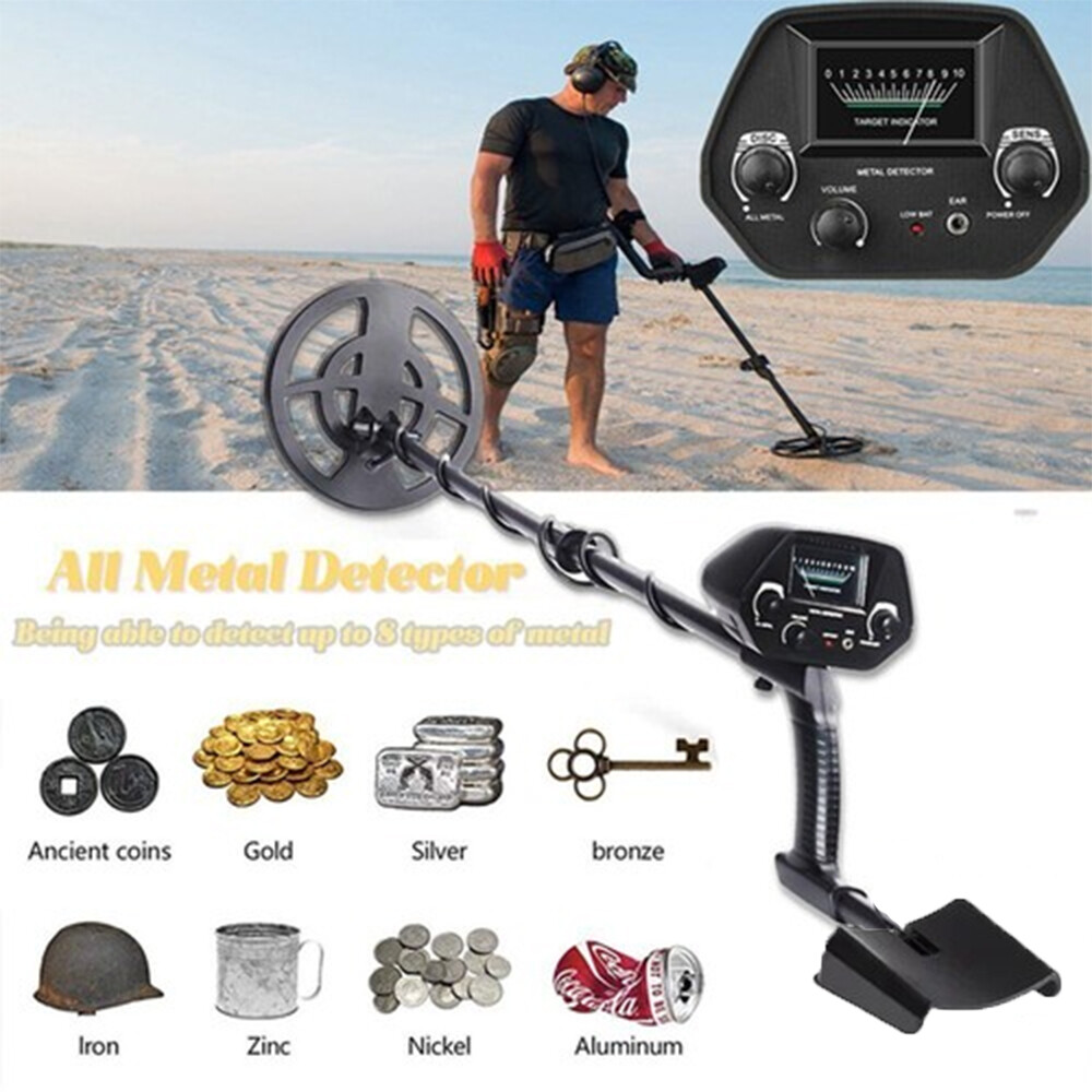 Deep Ground Metal Detector For Adults Underwater Beach Yard Waterproof Seeker US