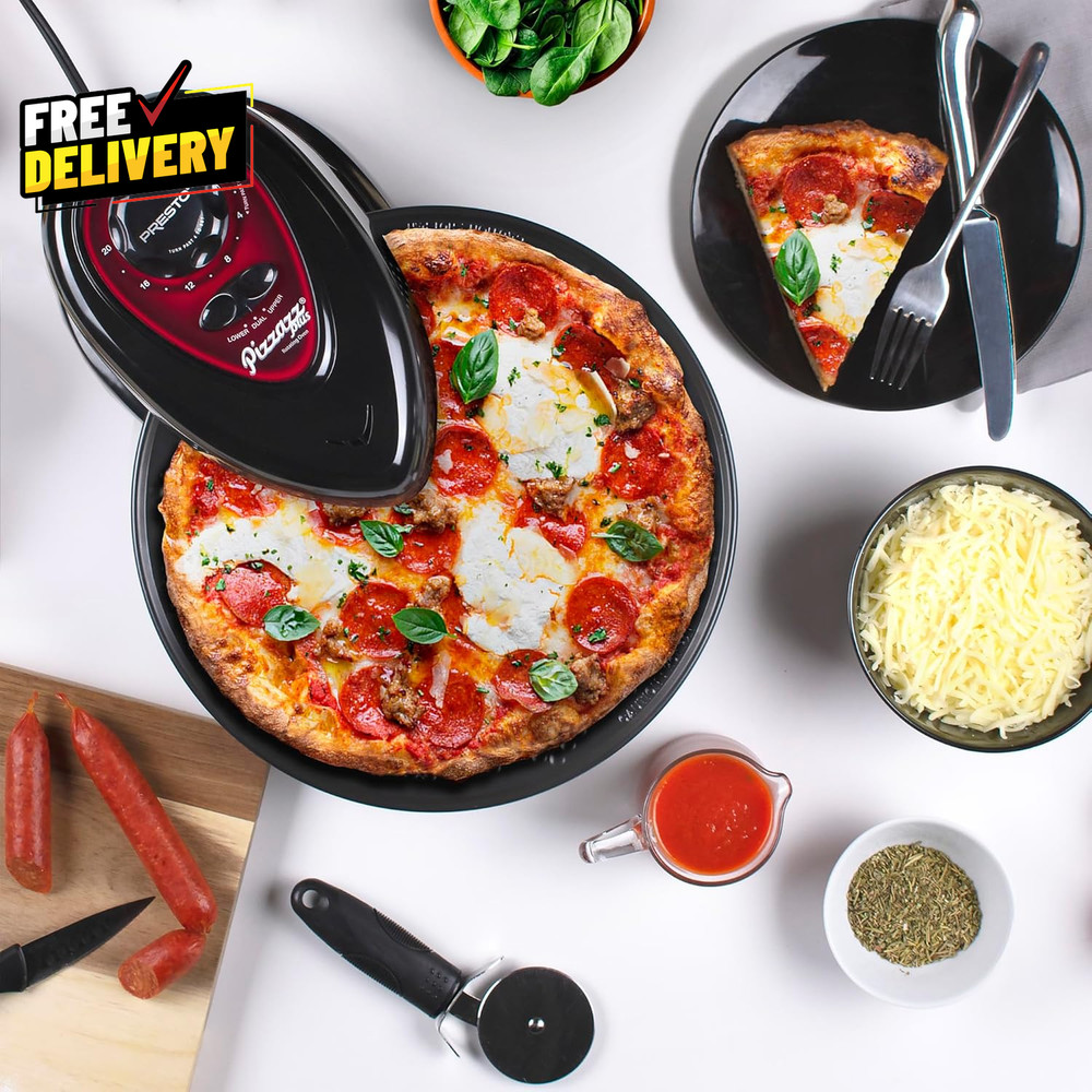 03430 Pizzazz plus Rotating Oven, Black