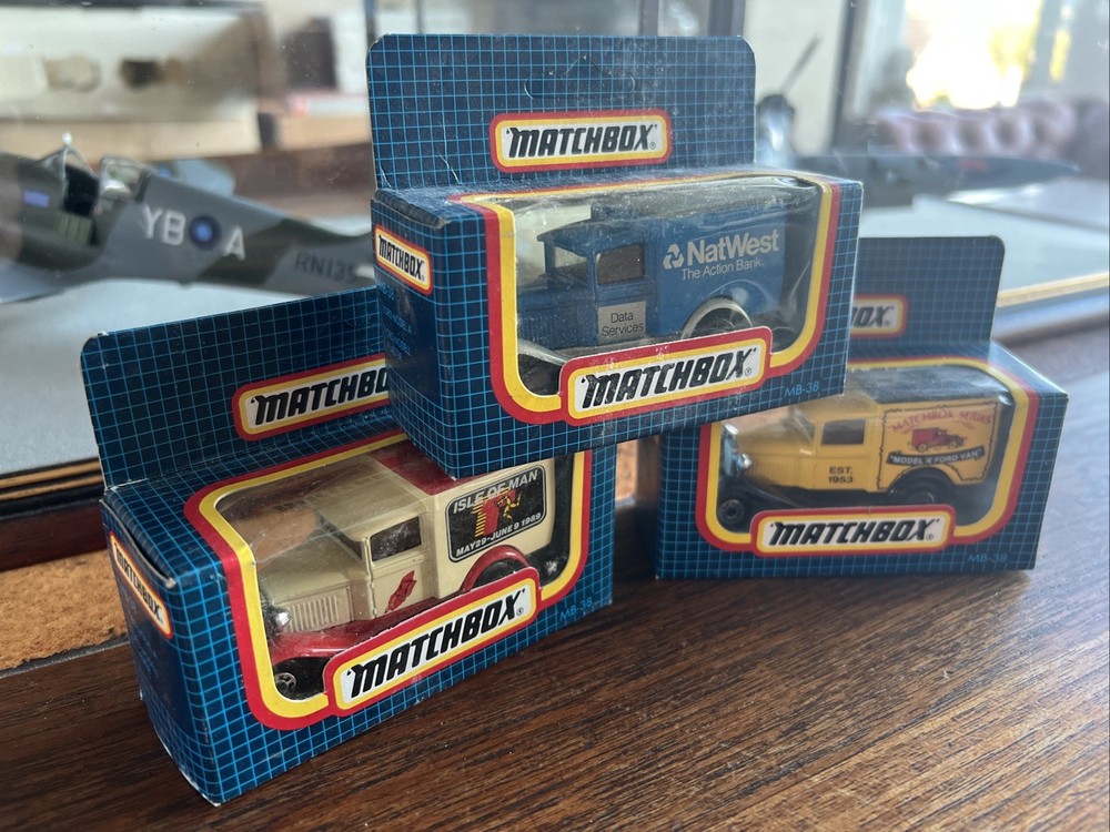 Matchbox MB38 Ford Model A - 3x Model Bundle. BNIB