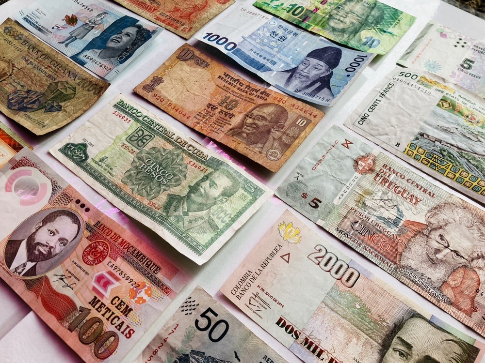 15 Assorted World Banknotes-Exact Notes Pictured-$15 Free Shipping
