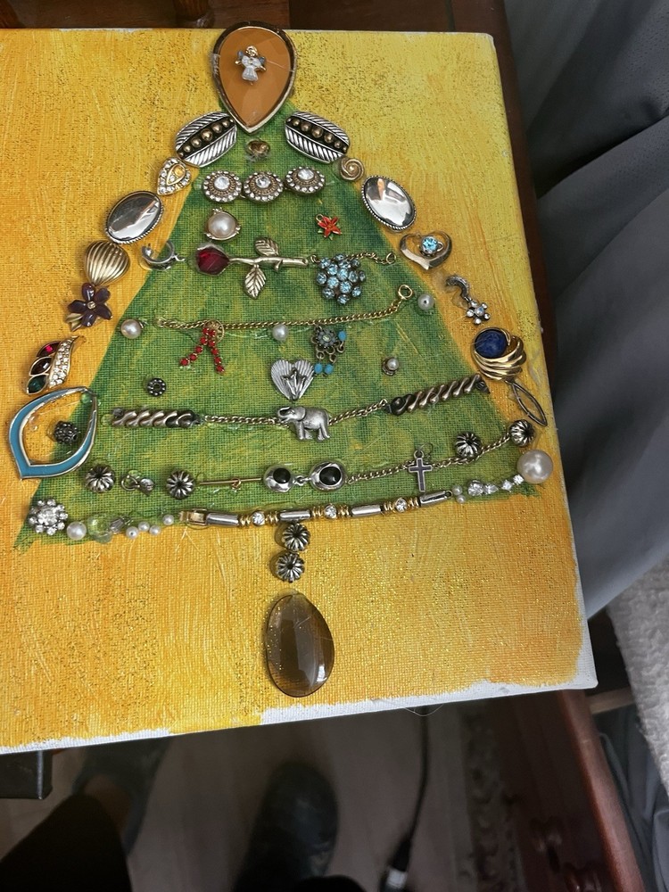 Orange And Green Christmas Tree