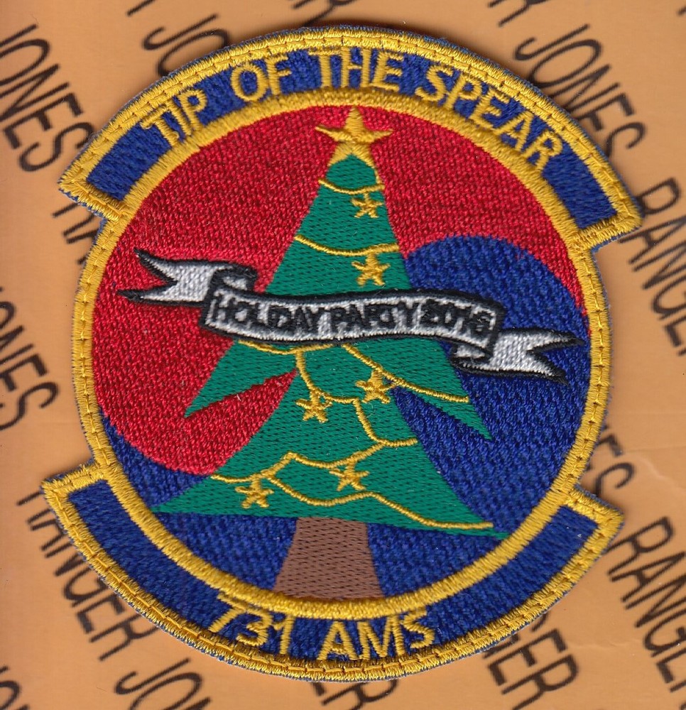 USAF Air Force 731st Air Mobility Sq AMS  ~3.5" patch c/e B
