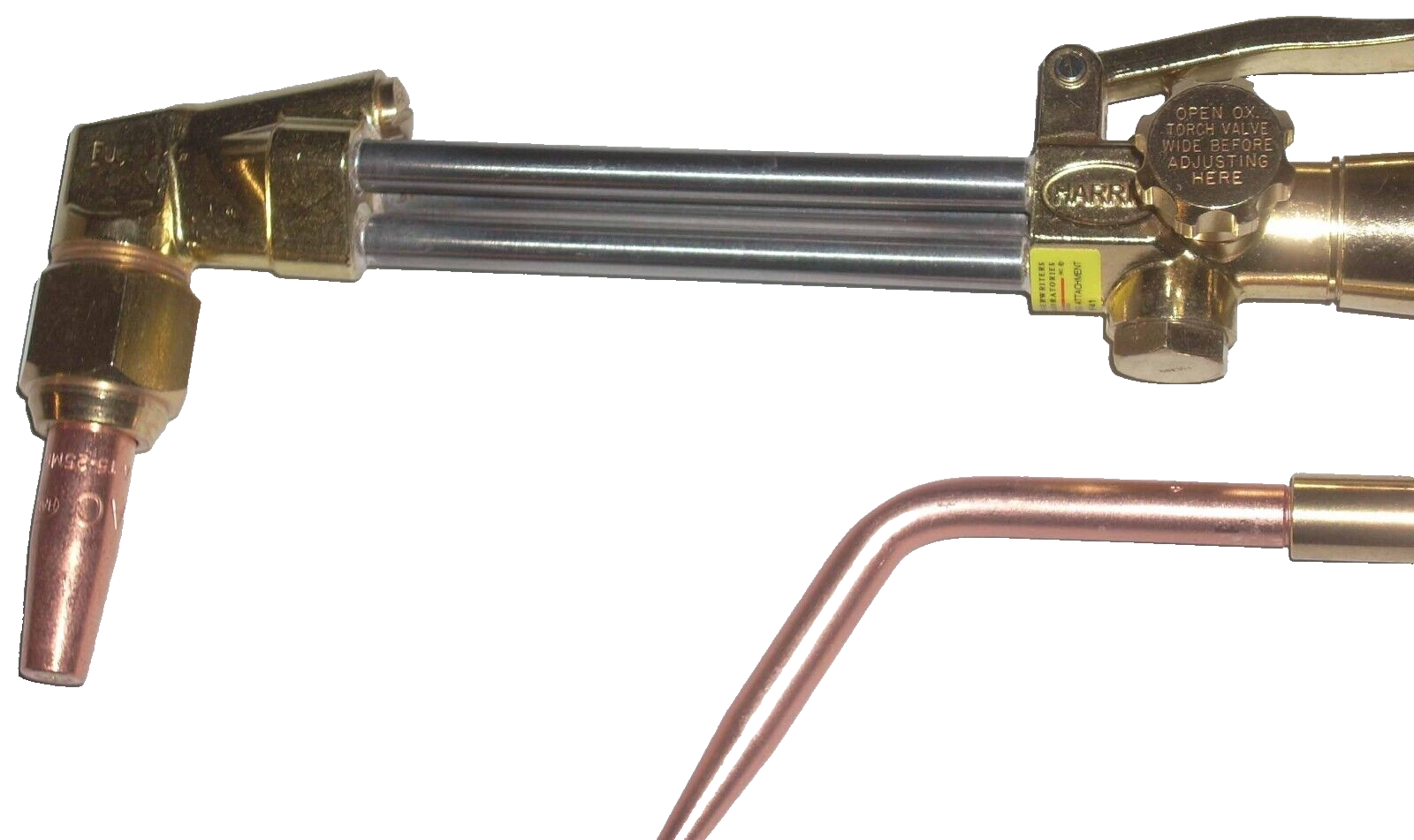 Harris Ironworker Oxy Acetylene Cutting Welding Torch w Gas Mixer & Tips