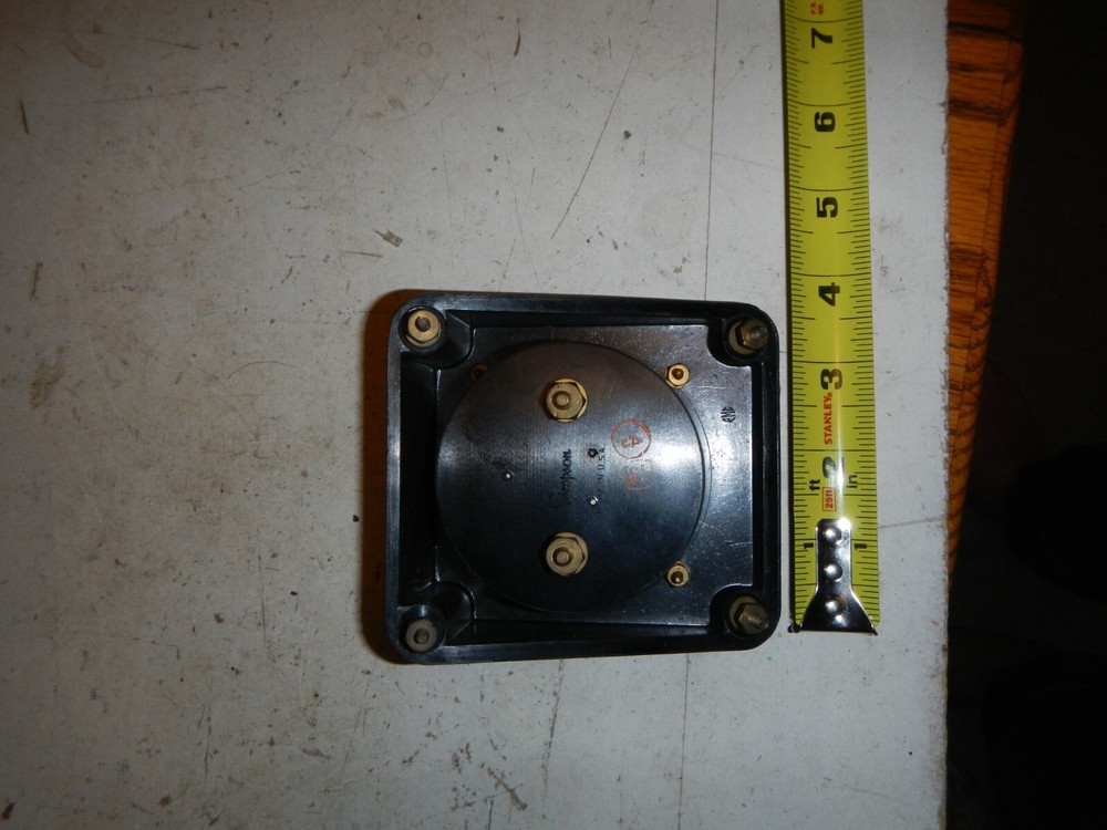 Vintage Industrial Simpson Volt Power Meter Panel mount angle Black Bakelite