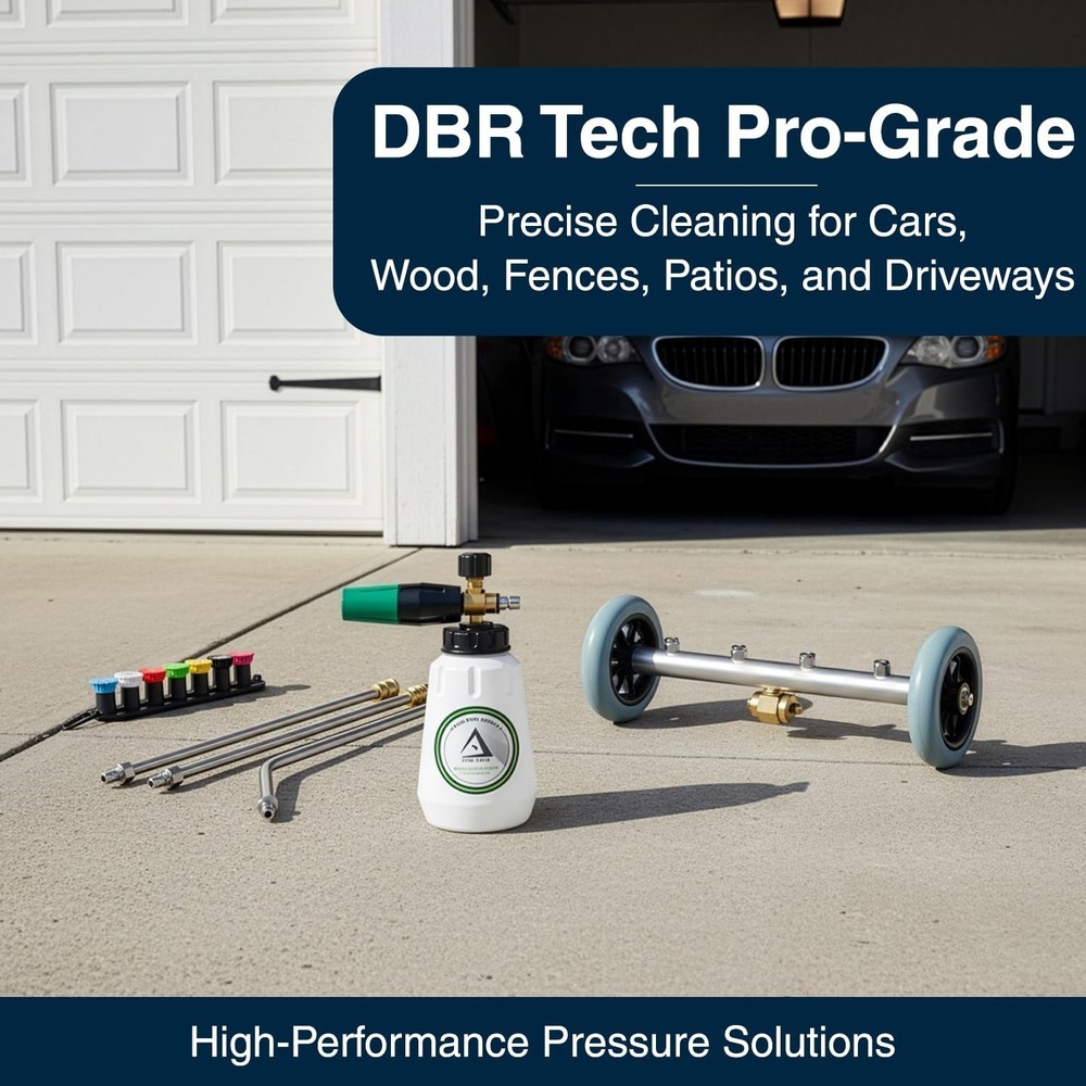 DBR Tech® Pressure Washer Nozzle Tips Set | 7 Pack, 4500 PSI