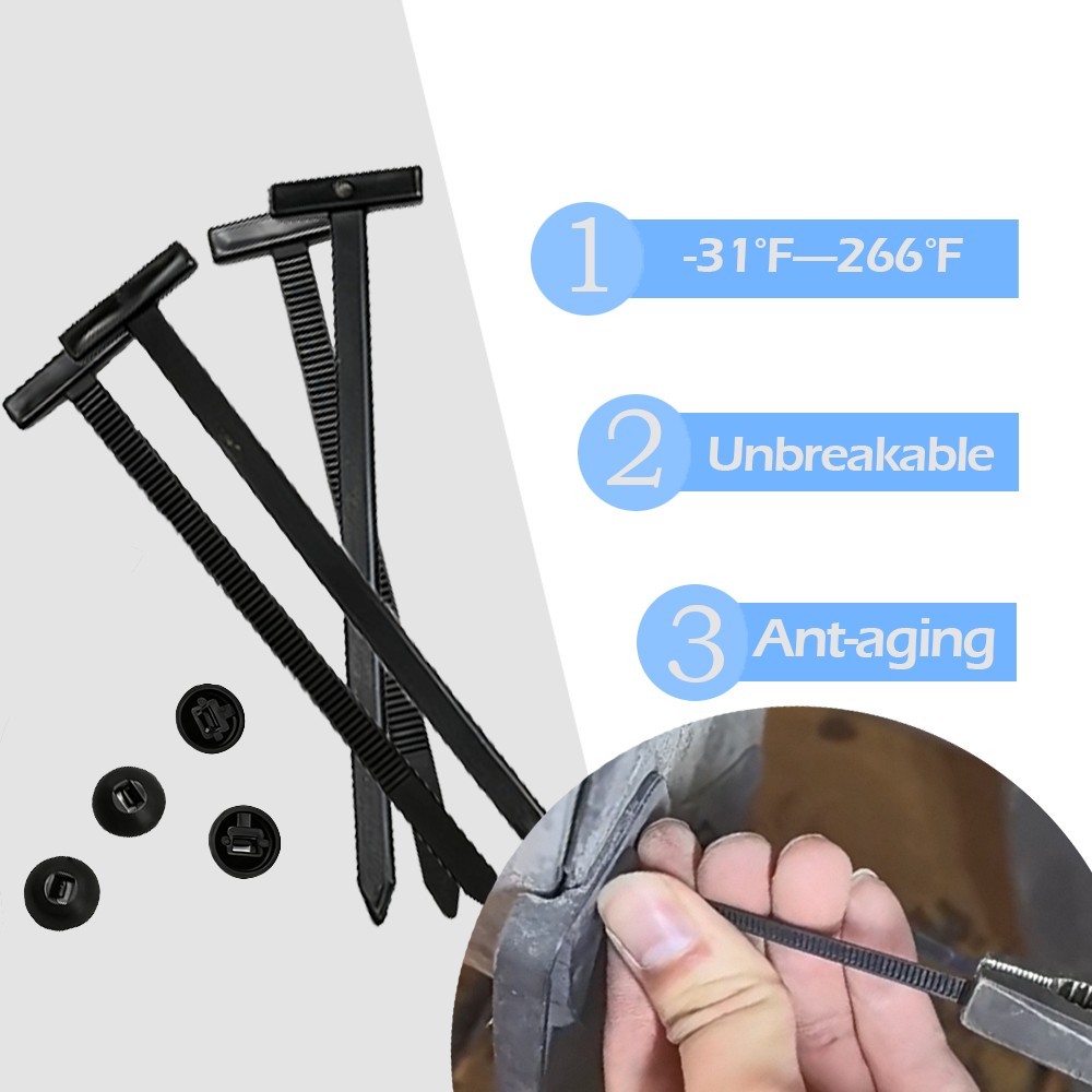 Heavy Duty Universal Cable Tie 300Pcs Nylon Self-Locking Zip Holder