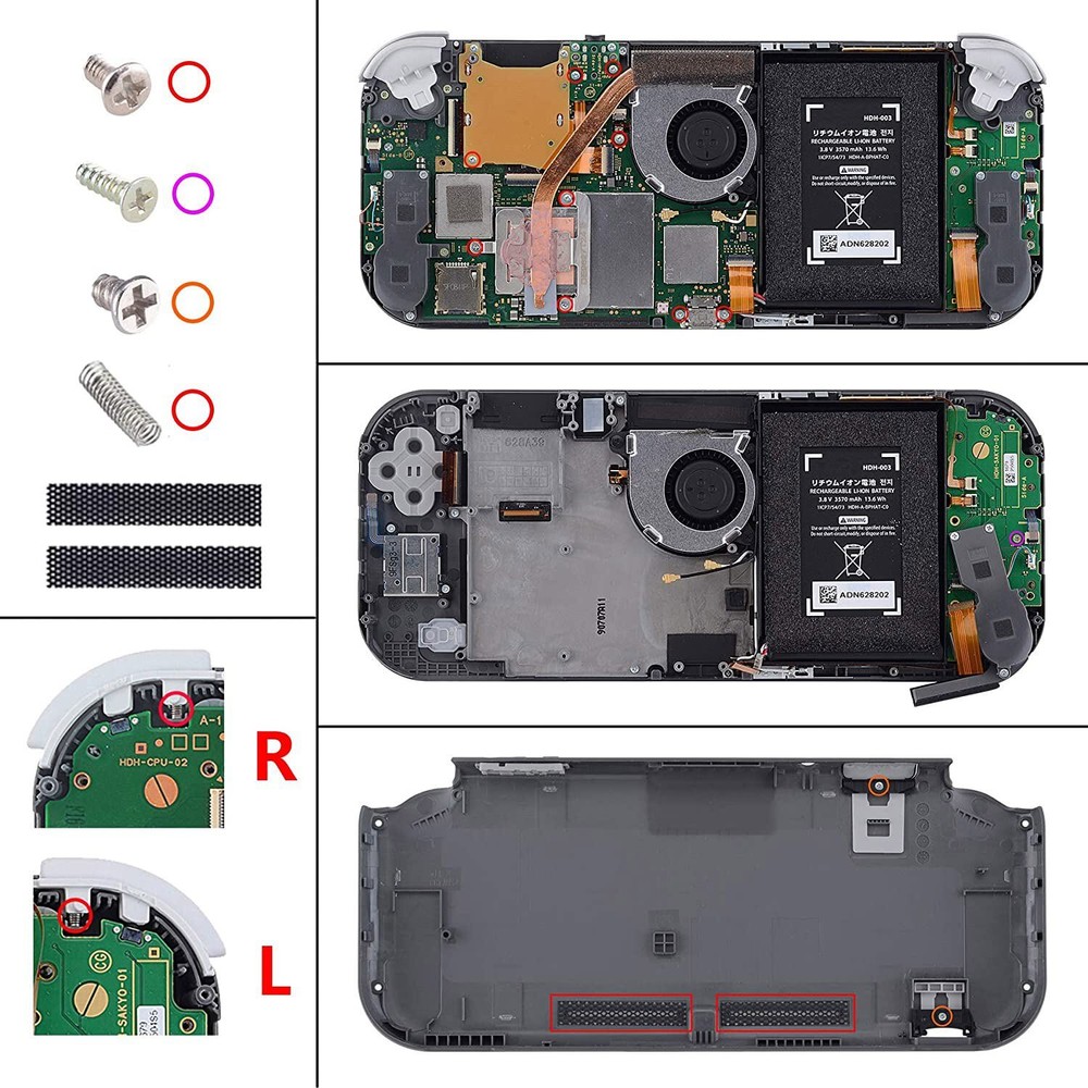 Replacement Shell Case Buttons Screen Protector & Tools for Nintendo Switch Lite