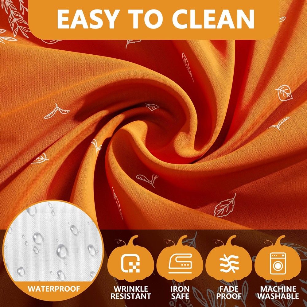 Fall Tablecloth 60x84 Inch Rectangle, 60'' x 84'' Rectangular, Multi Color