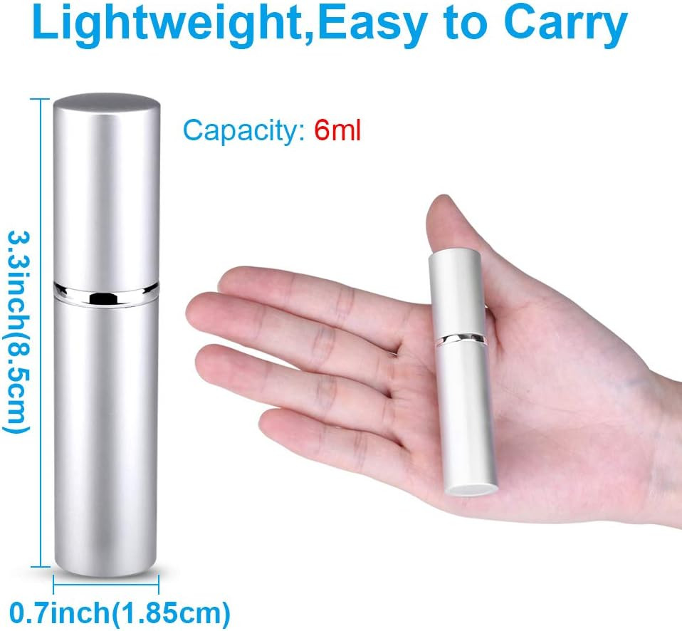 Portable Mini Refillable Perfume Bottle, 3 Pcs Travel Size Perfume Atomizer Empt