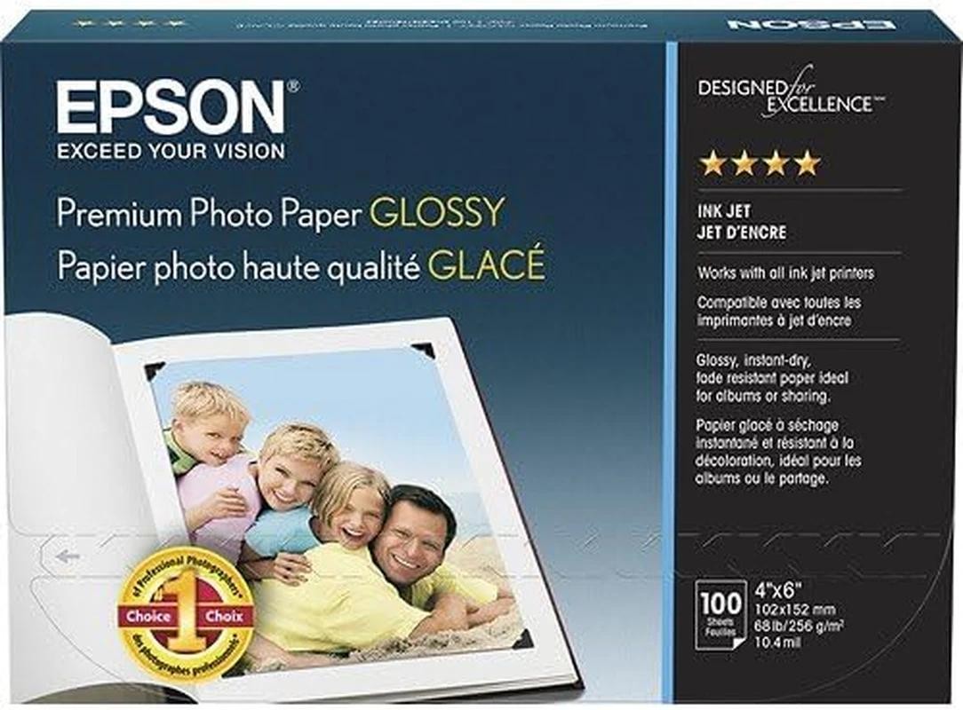 Epson Value Photo Paper Glossy, 4"x6", 100 Sheets (s400034)