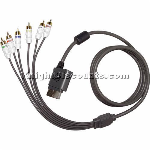 Xbox 360 Livewire COMPONENT HD AV Cable GOLD HDTV NEW!!