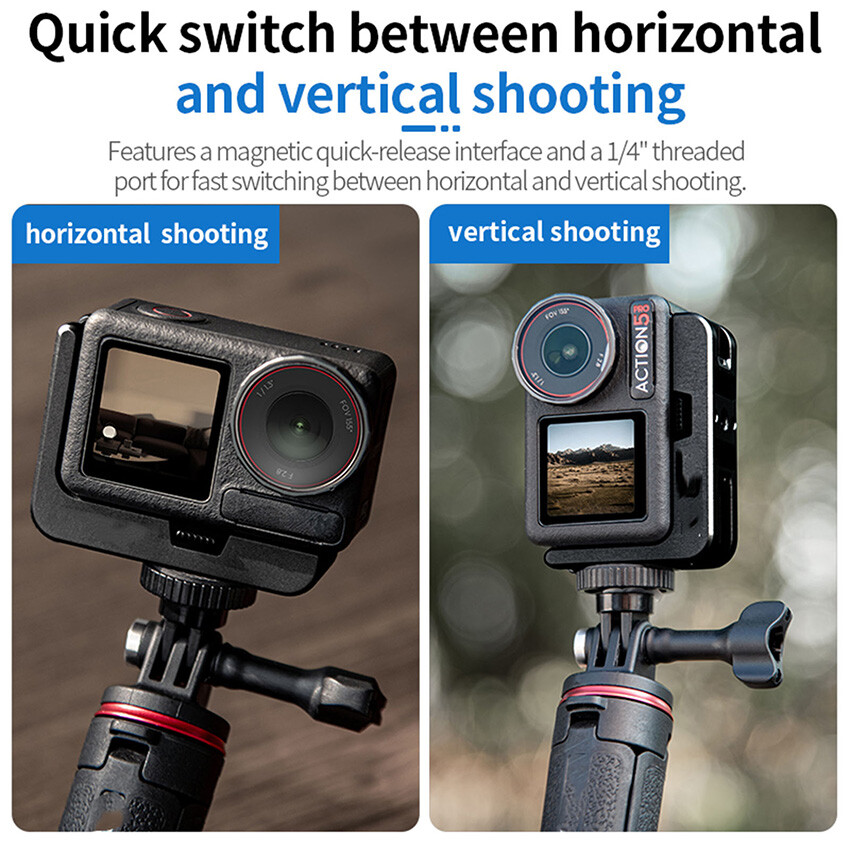 L-shape Quick Release Metal Bracket For DJI Action 5 Pro/Action 4/Action 3