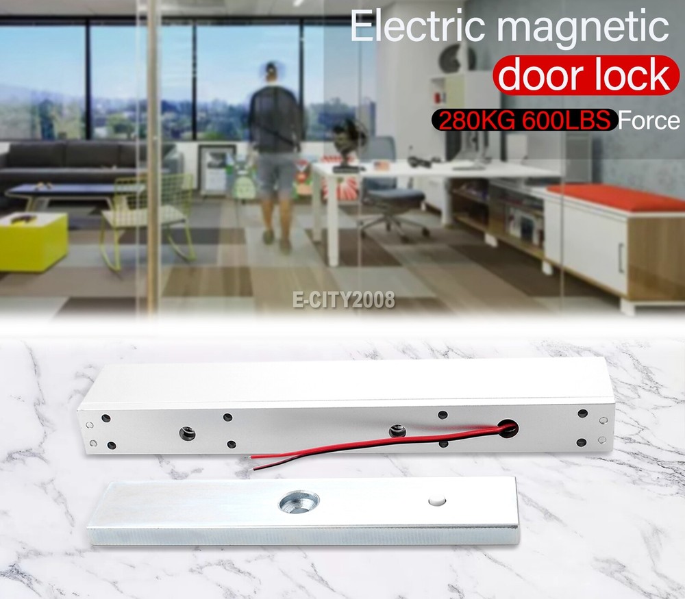 New Electric Magnetic Door Lock Kit System Access Control With 2 Remote Control