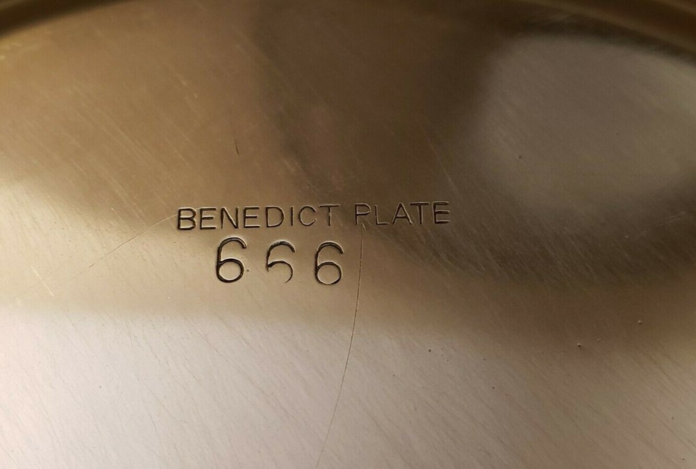 Silver 666 "Devil/Satan" Benedict Plate