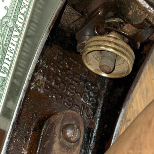 Stanley Bailey No. 5 Plane 3 PAT'D #s Vintage Tool