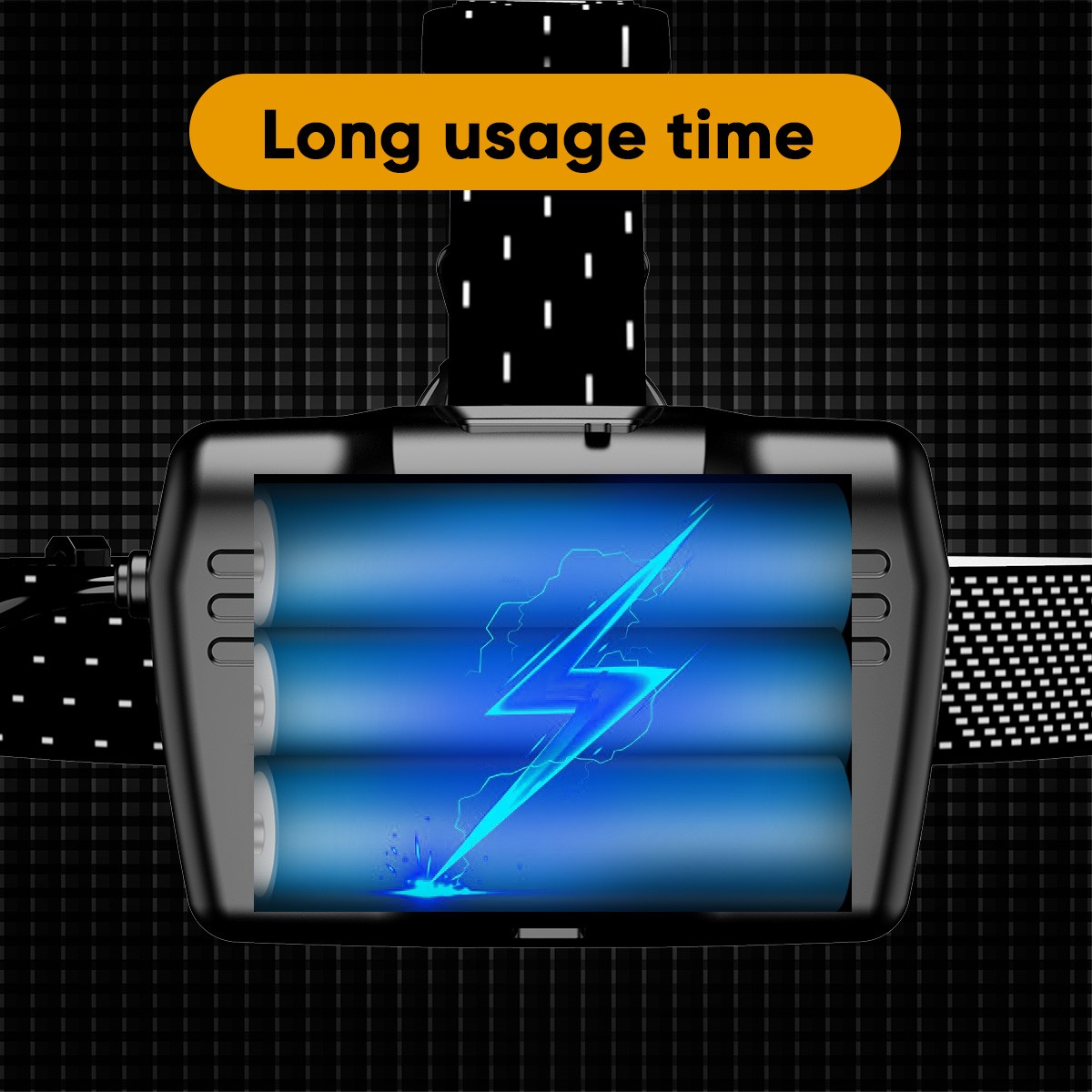 Super Bright 990000 Lumen LED Headlamp USB Rechargeable Head Lamp Motion Sensor