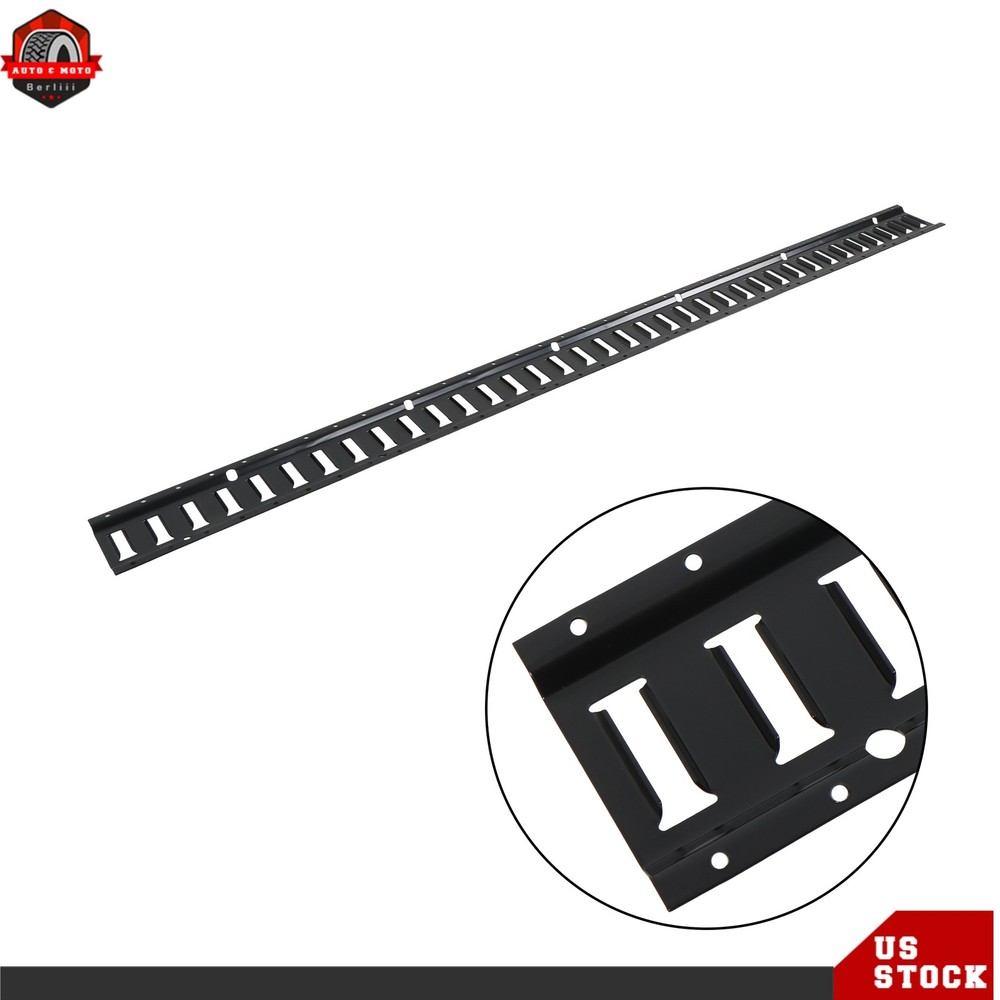 4 Pack 6' E Track Tie Down Rail System Secure Cargo Powder Coated Black For Vans