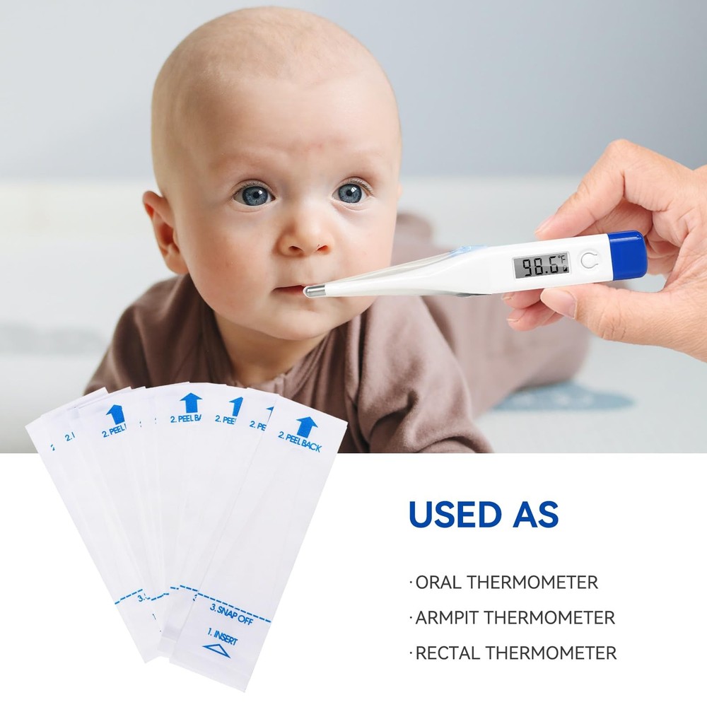 Digital Thermometer Probe Covers 100 Pack Universal Sleeves Thermometer Covers