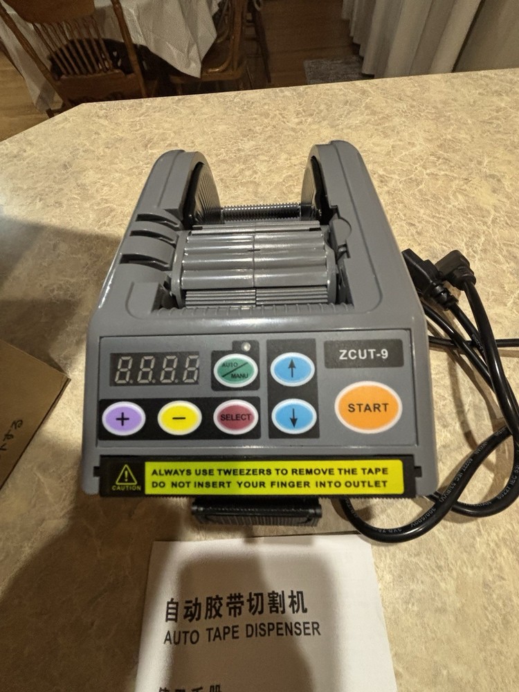 ZCUT-9 ELECTRIC AUTOMATIC TAPE ADHESIVE DISPENSER CUTTING MACHINE