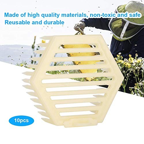 10Pcs Plastic Beekeeping Queen Needle Type Bee Cage Queen Cage Beekeeper Tool