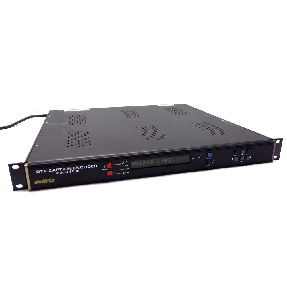 Evertz Microsystems 8085 DTV Closed Caption Encoder 1U Rackmount CC Encoder