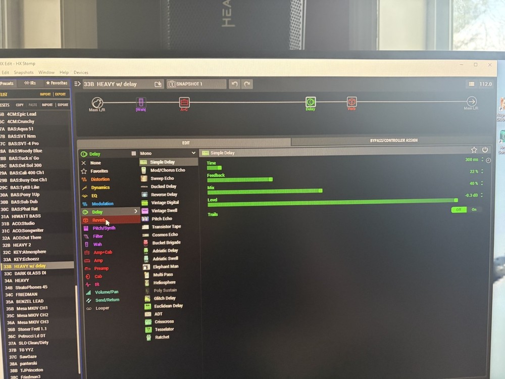 Line 6 HX Stomp Guitar Multieffects Floor Processor