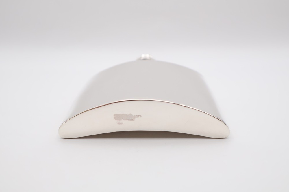 Quality Antique Solid Silver Hip Flask Hallmarked Birmingham 1892