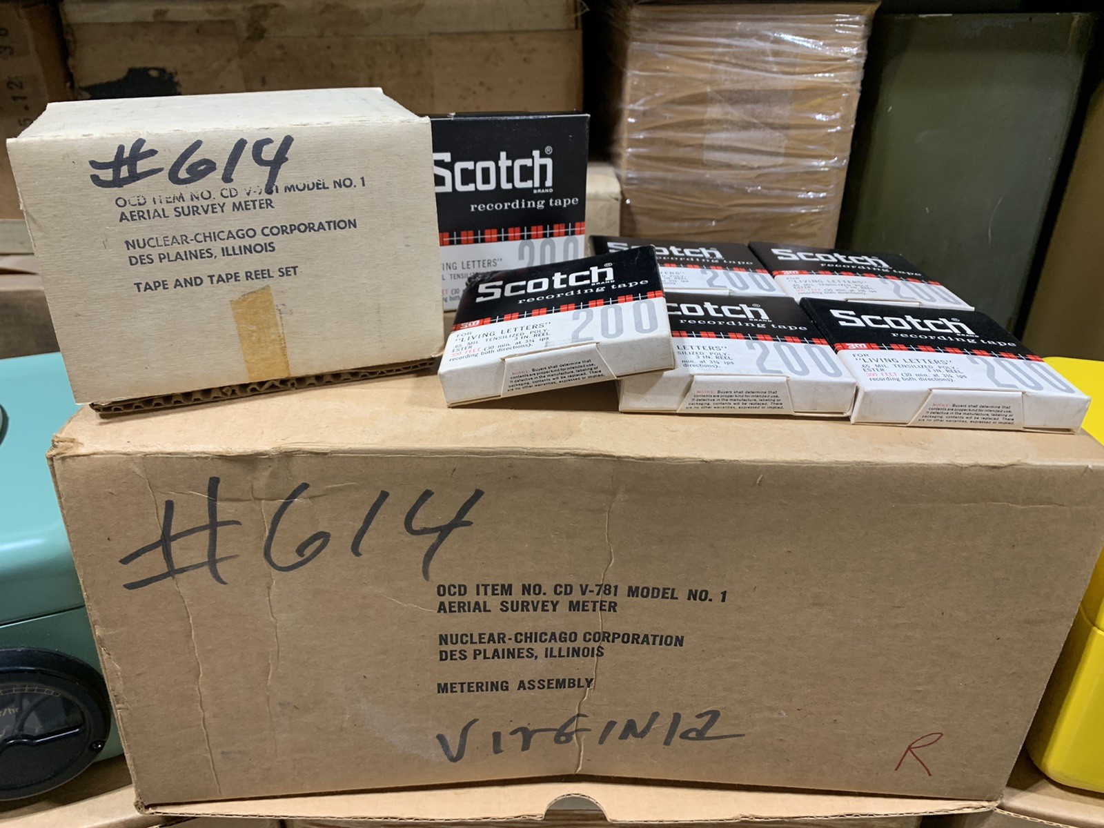 Civil Defense CD V-781 Nuclear-Chicago Aerial Radiological Survey Meter #614