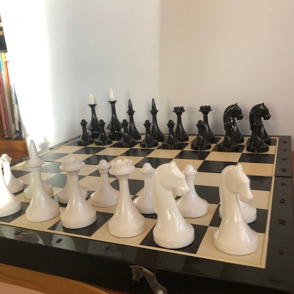 Vintage ussr Plastic Chess table Game