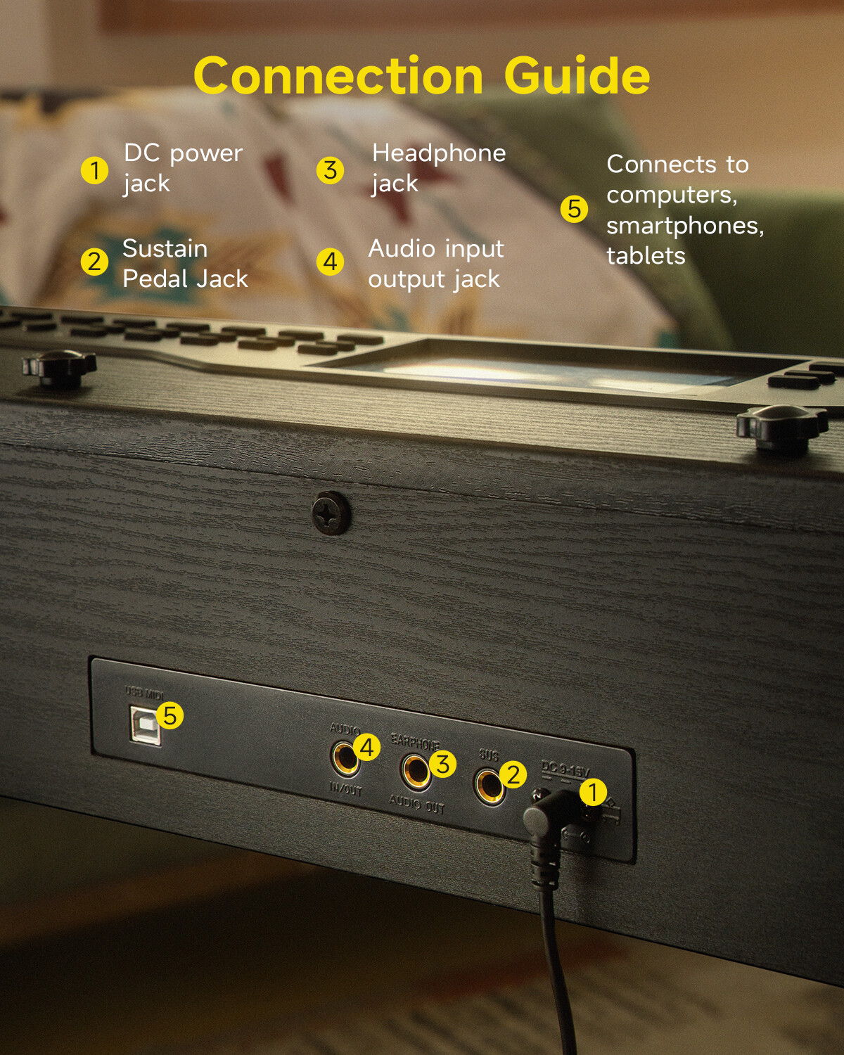 Donner DDP-95 88-Key Weighted Digital Piano with Stand Pedal
