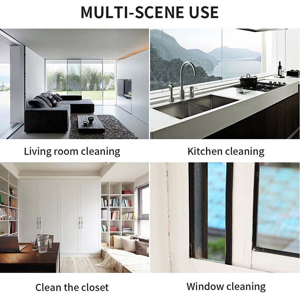 3pcs Car Cleaning Duster Microfiber Large Home Wax Treated Plastic Handle Brush