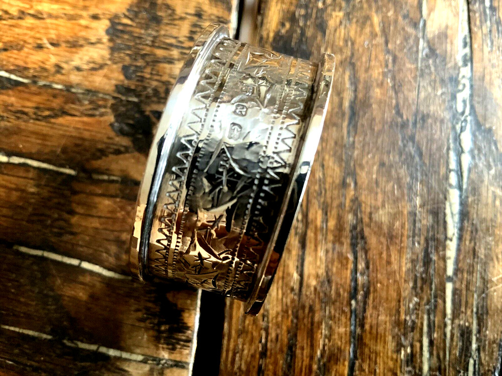 Antique Solid Silver Napkin Ring