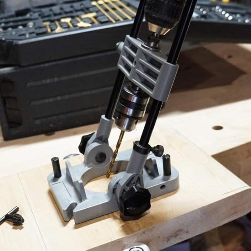 Portable Drill Guide Attachment Handheld Drill Mini Press Straight Hole Jig New