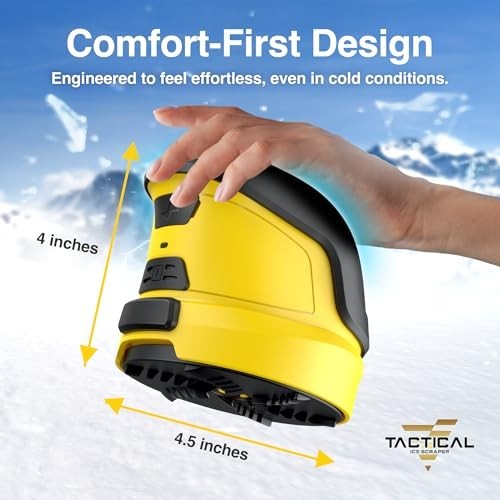 Electric Ice Scraper for Car Windshield - Cordless Motorized Snow Remover Tool