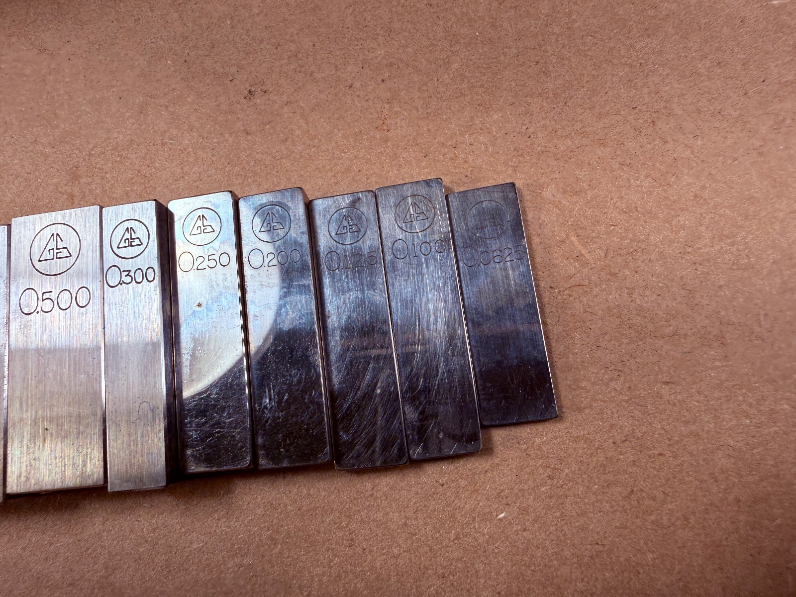 Vintage - ULTRA CHEX Gage Block Set Geo SCHERR .0625" - 2" in Case