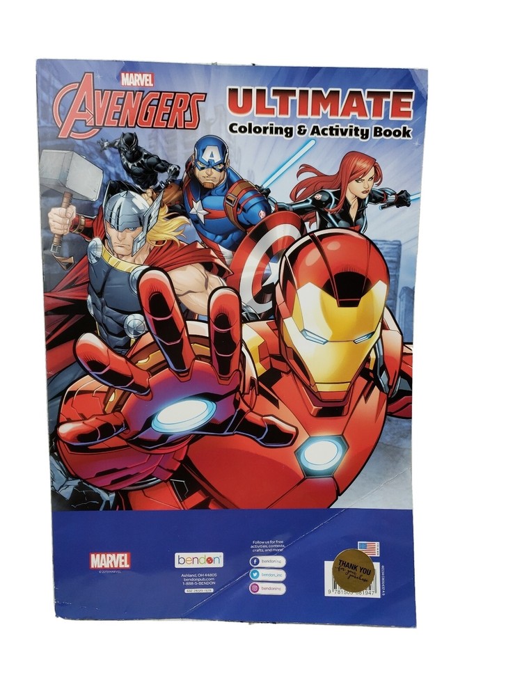 Marvel Avengers Giant Ultimate Coloring & Activity Book Bendon