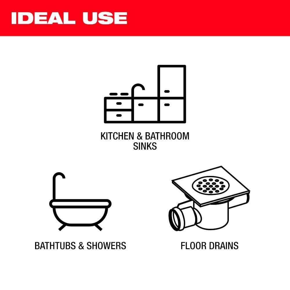 Milwaukee M18 Drum Machine For 3/8-1/2 Cable