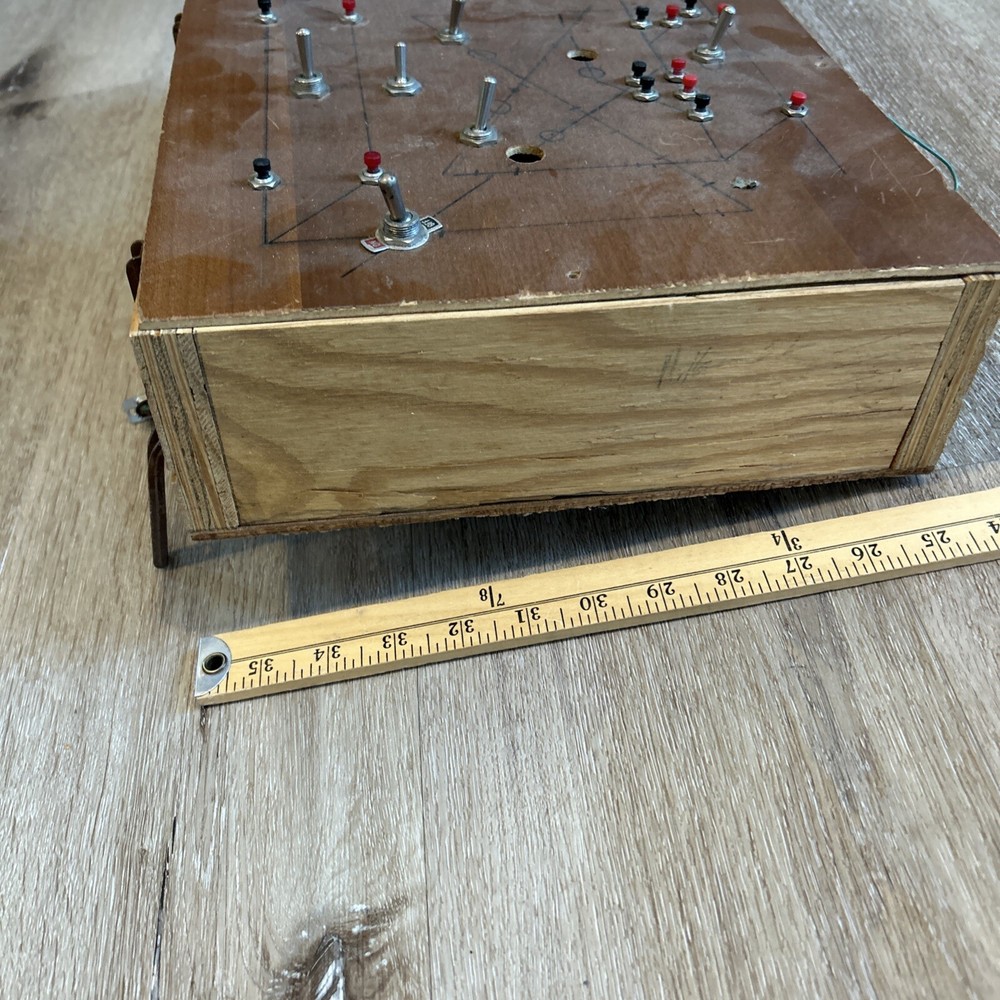 Model Train Display Control Box Hand Made 19” X 11” With Transformer Side Mount