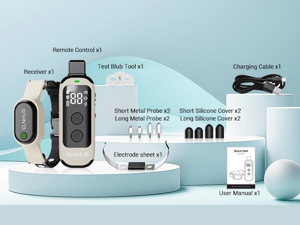 Dog Training Collar Remote Rechargeable Shock PET Waterproof Trainer