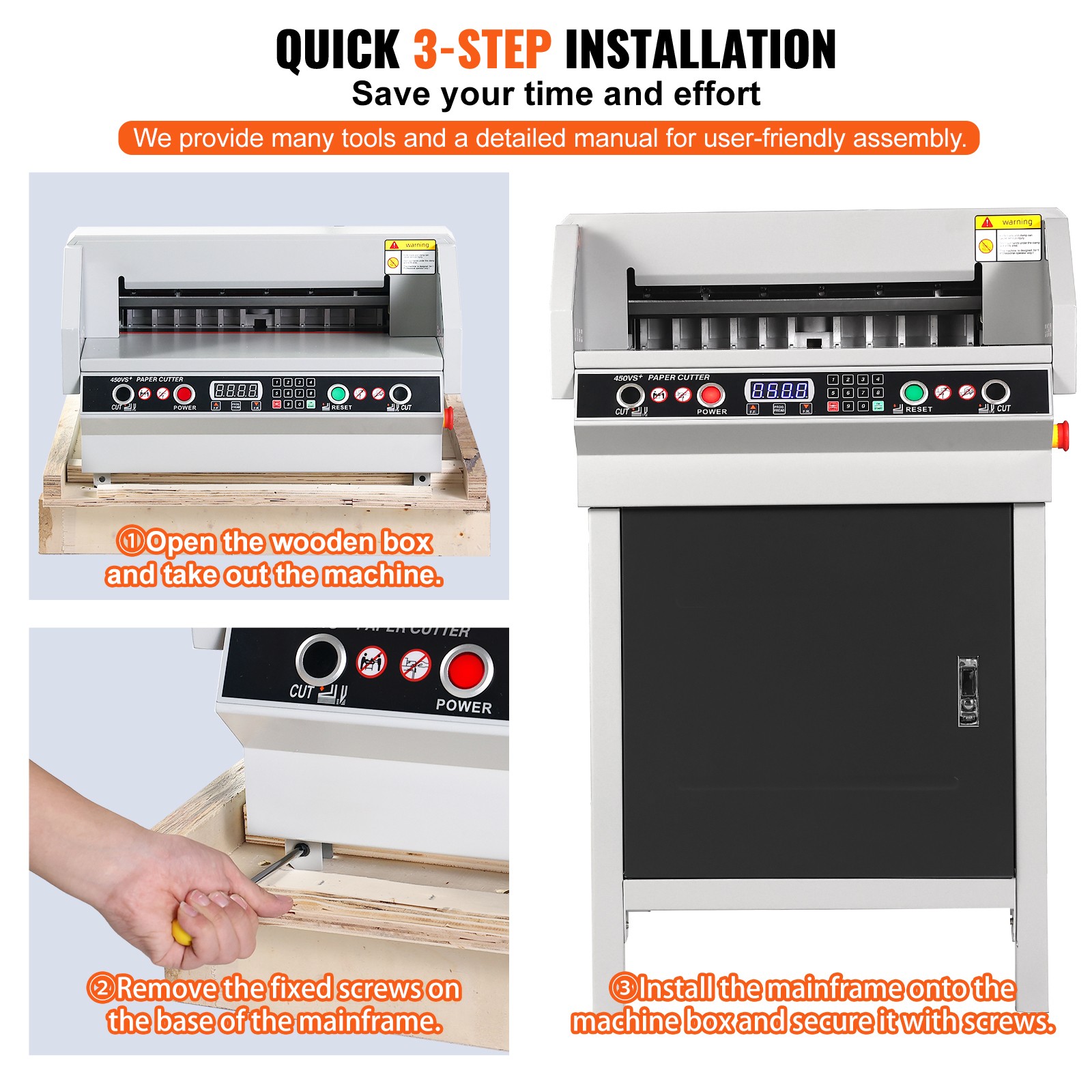 Uimoso 18" 450mm Paper Cutter Cutting Machine Office Electric Heavy Duty