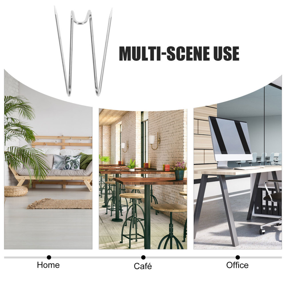 20 Pcs Fabric Panel Wall Wire Hooks Picture Frame Hanger Sharp