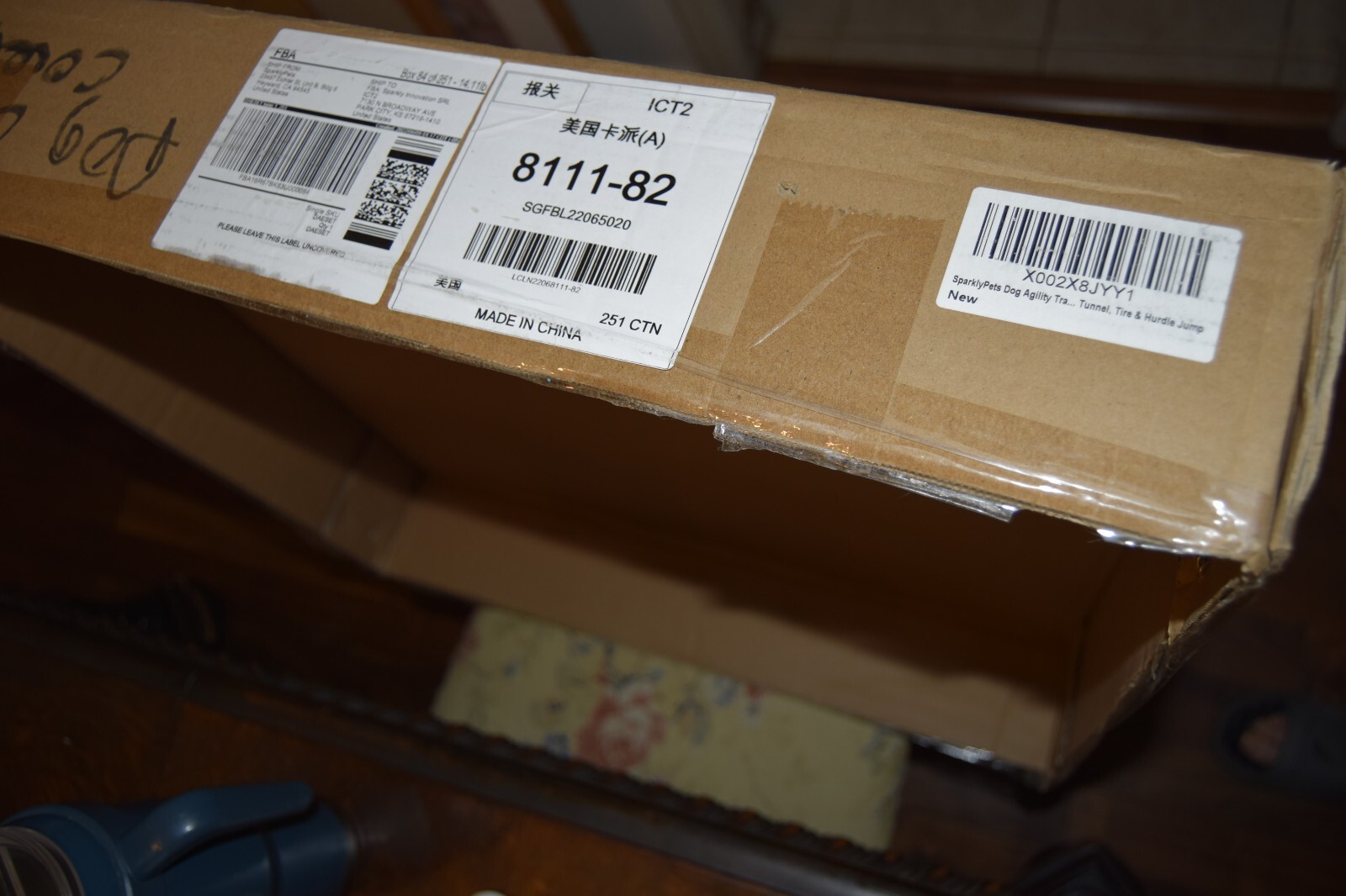 New! Sparklypets Dog Agility Obstacle Training Course Kit - Yard Excercise