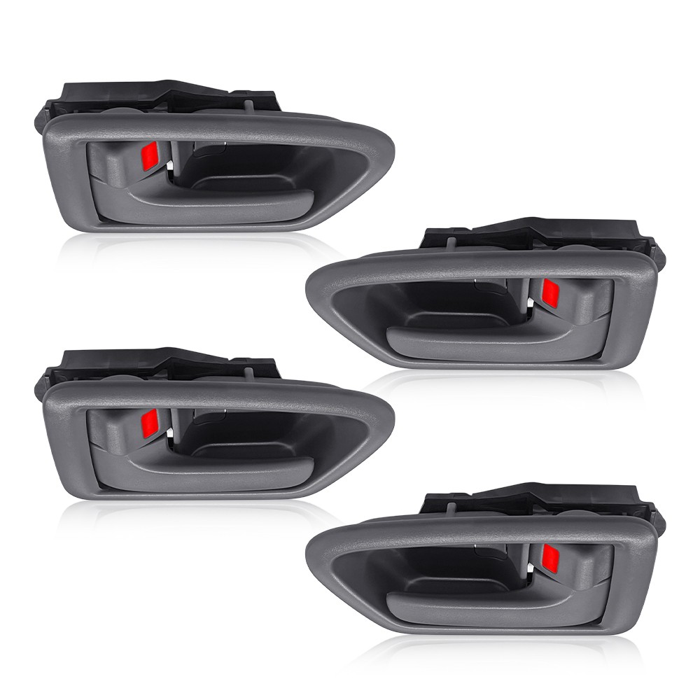 4PCS Interior Inside Inner Door Handle Full Set For Toyota Camry 1997-2001 Gray