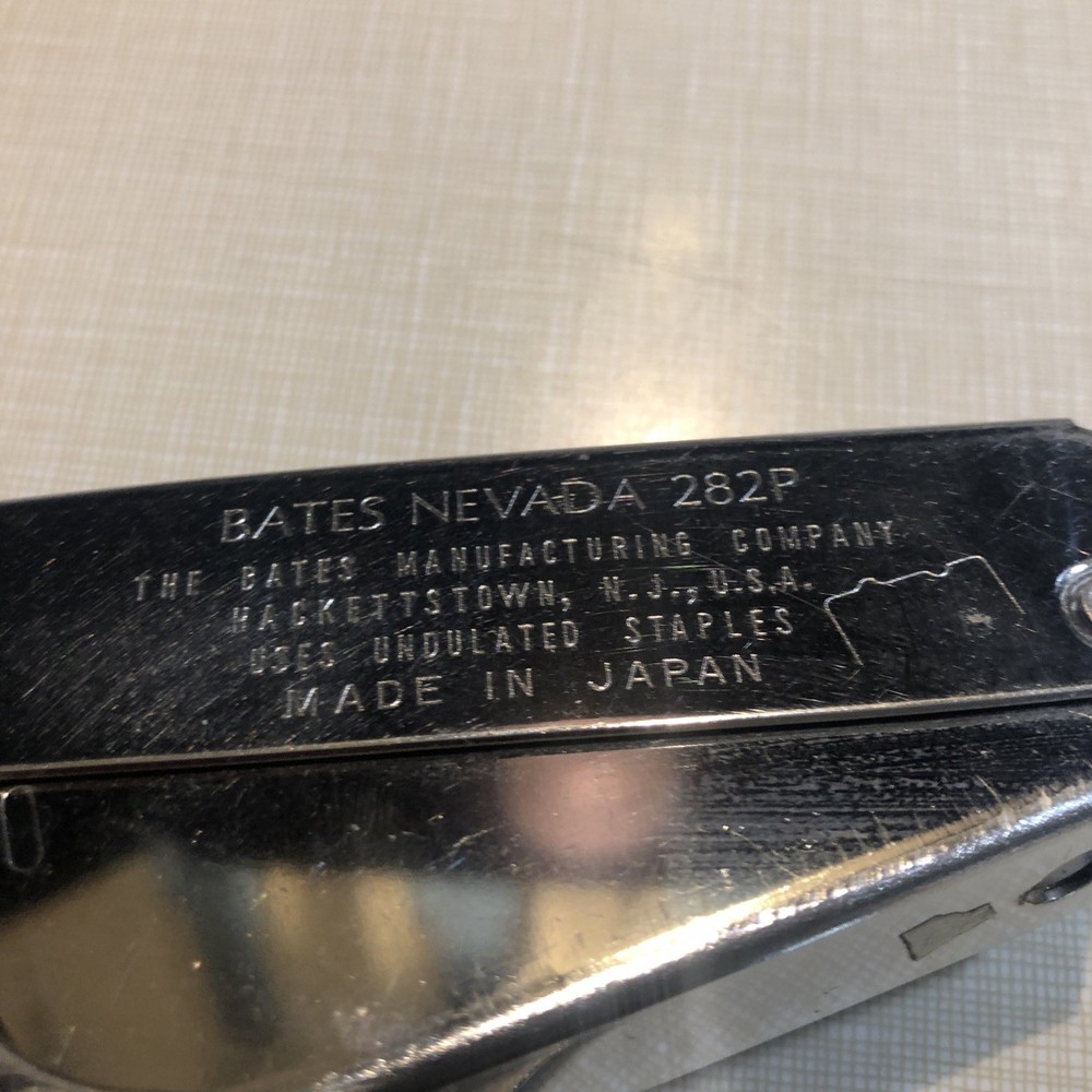 Vintage Bates 282P / Ace Clipper 700 Chisel Point Stapler Set