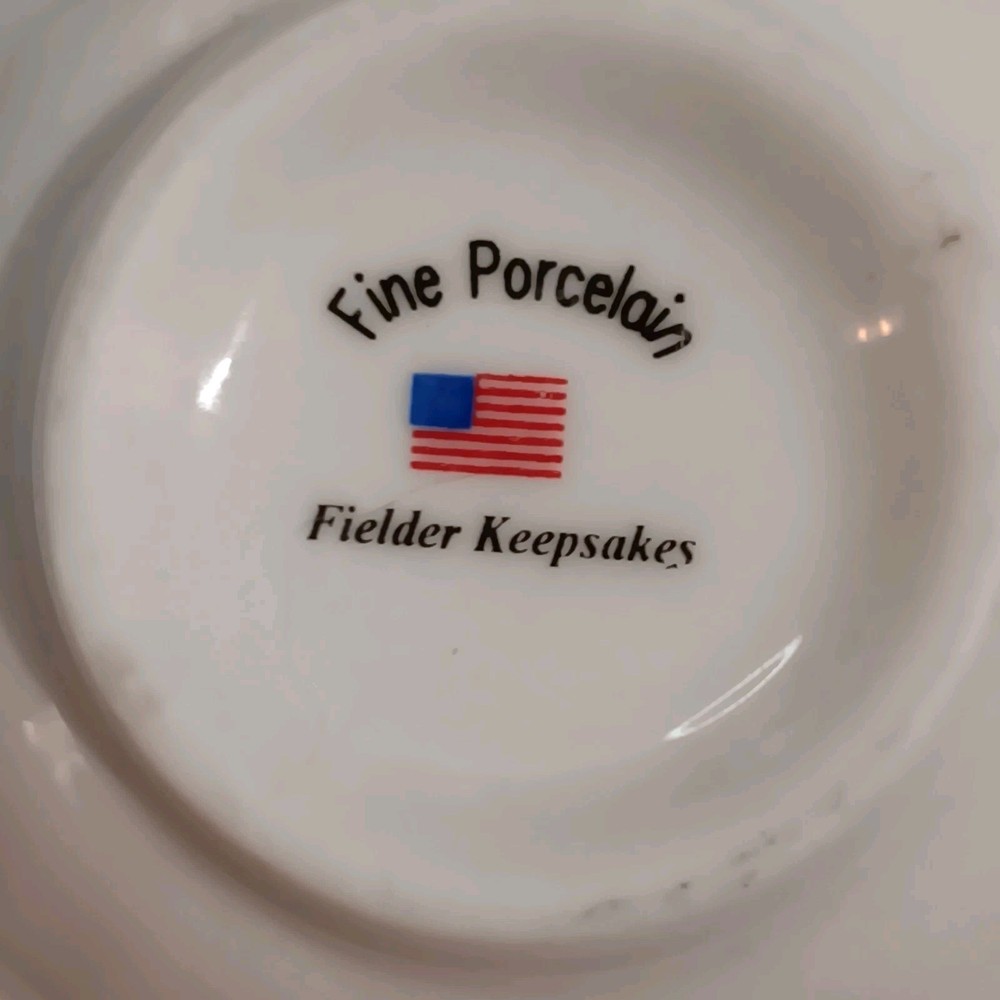 Vintage 2 Piece Grape Tea Bag Strainer & Receptacle