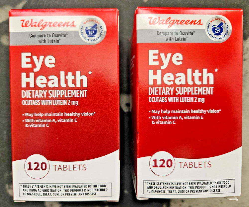 Walgreens Eye Health Tablets 120 Tablets 2 Pack