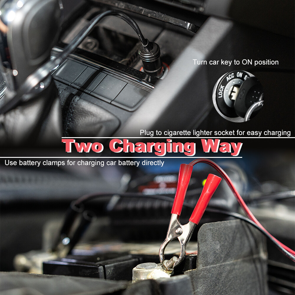 12V Float Trickle Charger Automatic Smart Car Battery Maintainer Charger,US Plug
